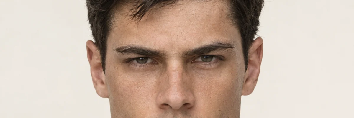 Hunter eyes example, close crop of the eye area